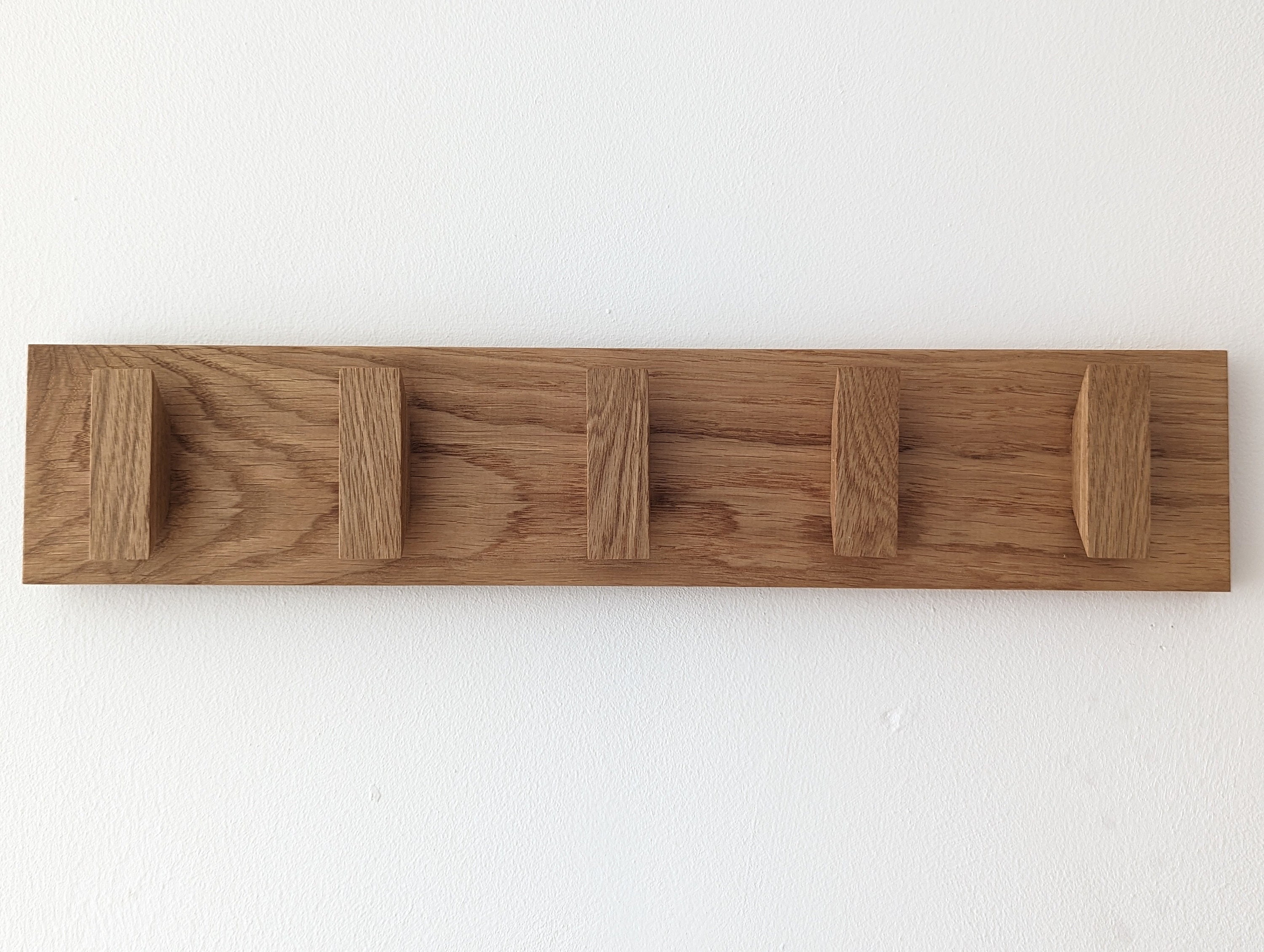 Solid Oak Coat Hooks Wooden Coat Rack Scandi Coat Pegs Etsy