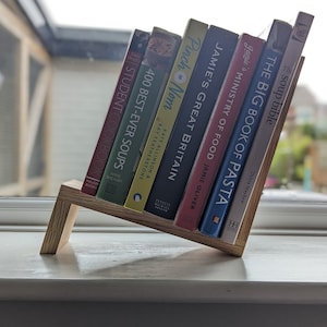 Solid Oak Free standing Book/Magazine Rack, Tabletop Book Storage, Book Stand, Book Rack, Bookcase