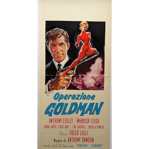 James Bond original vintage poster  Vintage Cinema Decor Authentic Film Wall Art Retro Movie Poster Original Movie Decor Print