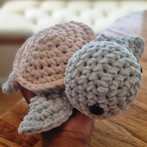 Handmade plush turtle