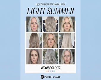 Guía de color de cabello claro para verano / Color de temporada por analistas de color certificados