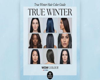 Guía de color de cabello para invierno / Análisis de color de temporada por analistas de color certificados