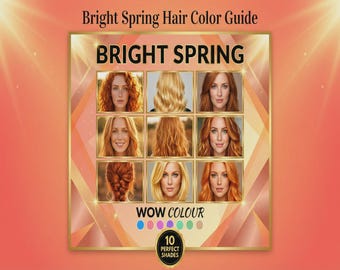 Guía de color para primavera / Colores de cabello para primavera / Análisis de color de temporada / Analistas de color certificados / PDF