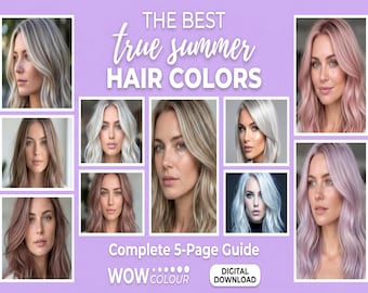 Guía de colores de cabello para el verano / Colores de cabello para el verano / Análisis de color de temporada