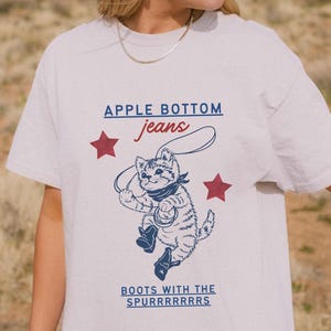 Funny Cat Cowboy Vintage Comfort Colors Shirt, Western Grunge Cowgirl Shirt, Crewneck Retro Washed Graphic Teem Unisex Trendy Aesthetic