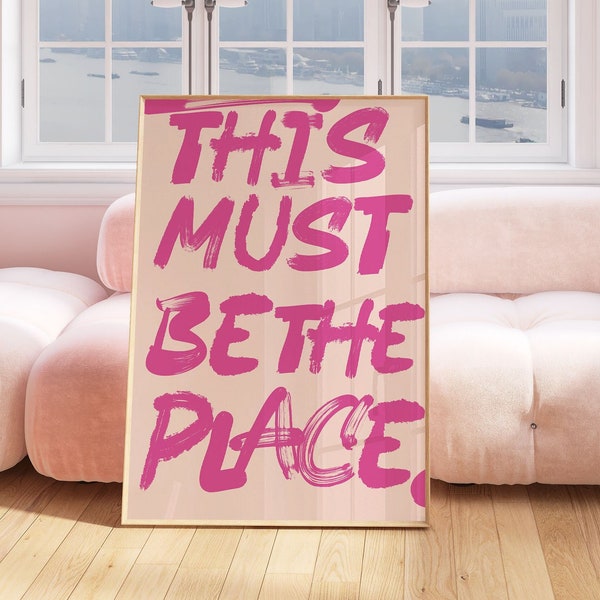 This Must Be the Place Print - Etsy