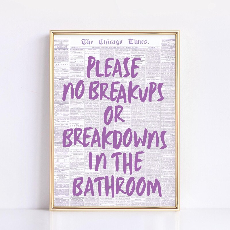 Purple Bathroom Etsy