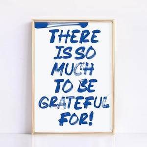 Marineblauwe print positieve affirmatie: funky slaapzaaldecoratie