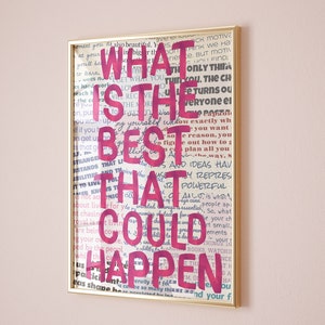 Wohnung Dekor Funky, Motivationszitat Druck, Rosa Wandkunst, Girly Wanddruck, Grunge Raumdekor, Wandkunst Trendy, Aquarell