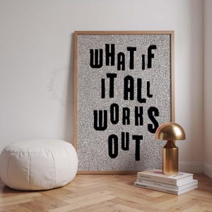 Black Positive Quote Print, Newspaper Girly Dorm Decor, Apartment Aesthetic, Bathroom Affirmation Art, Preppy Black Wall Art Motivational