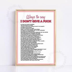 Funny Wall Art Print, Retro Printable Art, Retro Wall Art, Aesthetic Home Decor, Funny Dorm Room Decor, Pink Typography Art Print, Trendy