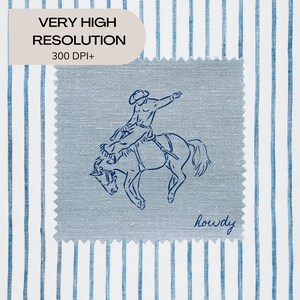 Add a bold statement to your space with this vintage striped rodeo print. Featuring retro blue and white stripes with a rustic western vibe, this cowboy poster is perfect for adding western bedroom wall art flair. The charming retro horse print blends seamlessly into rustic mid century modern home decor styles and makes a cute accent for dorm decor. Ideal for rodeo lovers, cowboy fans, and anyone who loves unique vintage western style.