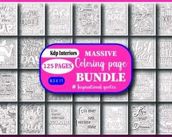 Massive Coloring Page Bundle | Instant Download | Printable PDF | Digital Product