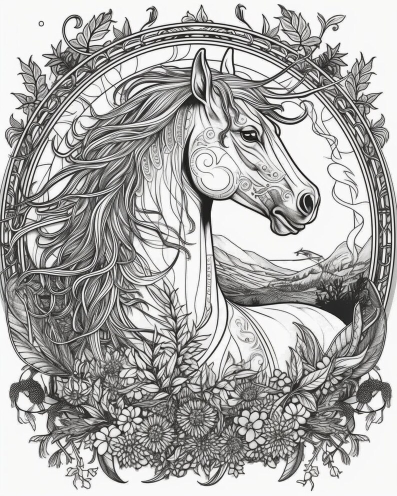 Magical Creatures Coloring Pages Bundle 120 Unique Designs Instant