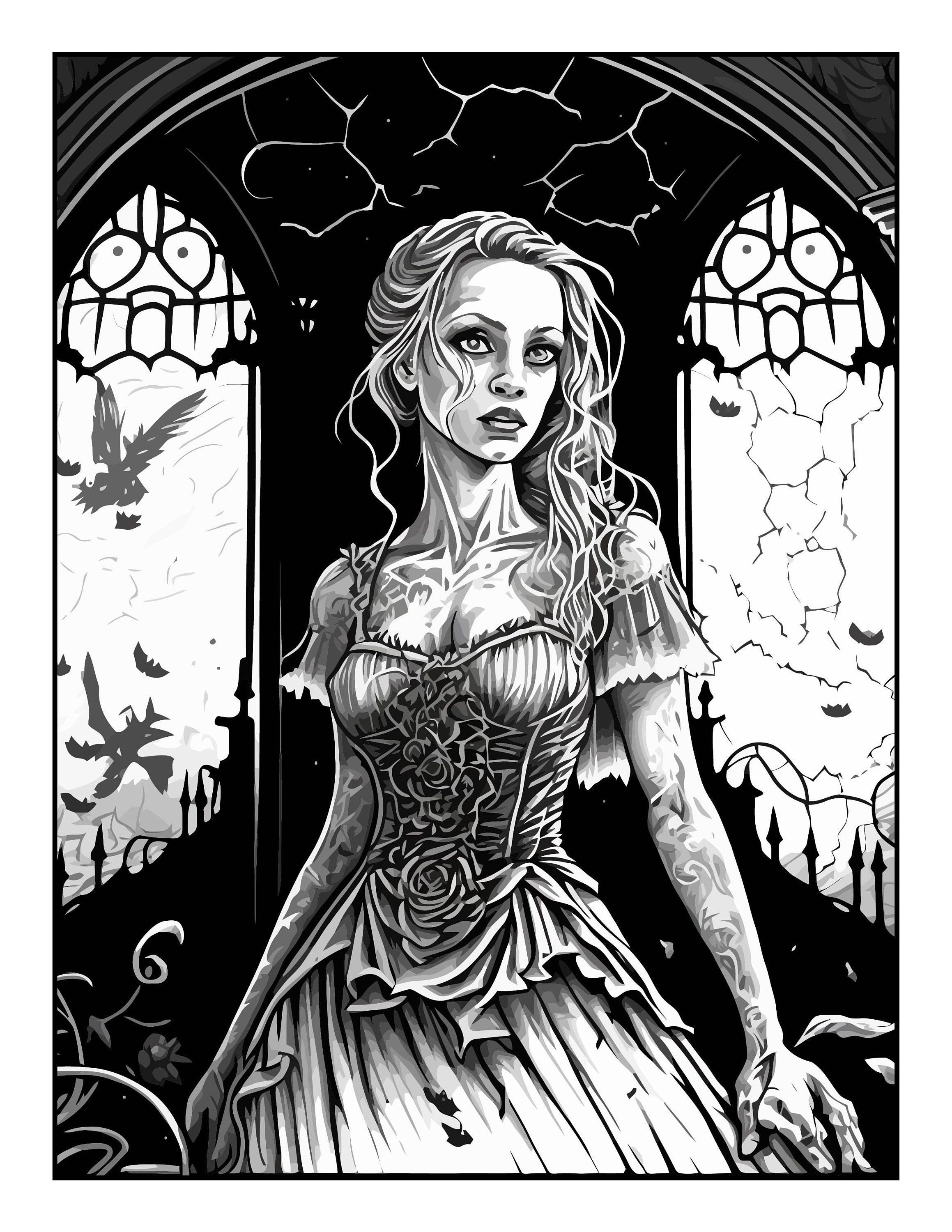  Masquerade in the Vampire Kingdom: 100 Elegant Coloring Pages  for Shadow Seekers (Creepy Coloring Pages for Creepy People):  9798857329191: McDonagh-Pereira, Lauren: Books