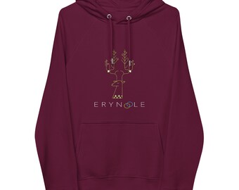 Minimal Elk - 2-2 - Vert - Sweat à capuche écologique unisexe