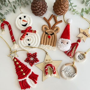 10 Piece Macrame Tree Ornaments, Macrame Christmas Gifts, Christmas Tree, Macrame Christmas Tree Decorations, Macrame Tree,Macrame Snowflake