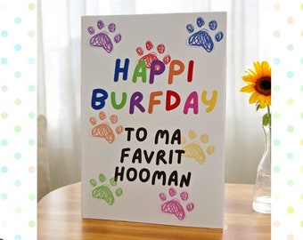 Biglietto d'auguri per l'animale domestico del cane o del gatto