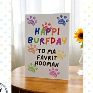 Carte d'anniversaire de l'animal de compagnie chien ou chat