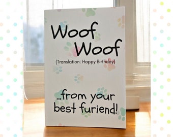 Biglietto d'auguri per l'animale domestico del cane o del gatto