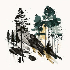 South Dakota Black Hills National Forest -- Landschaft im Westen der USA -- DIGITALER DOWNLOAD