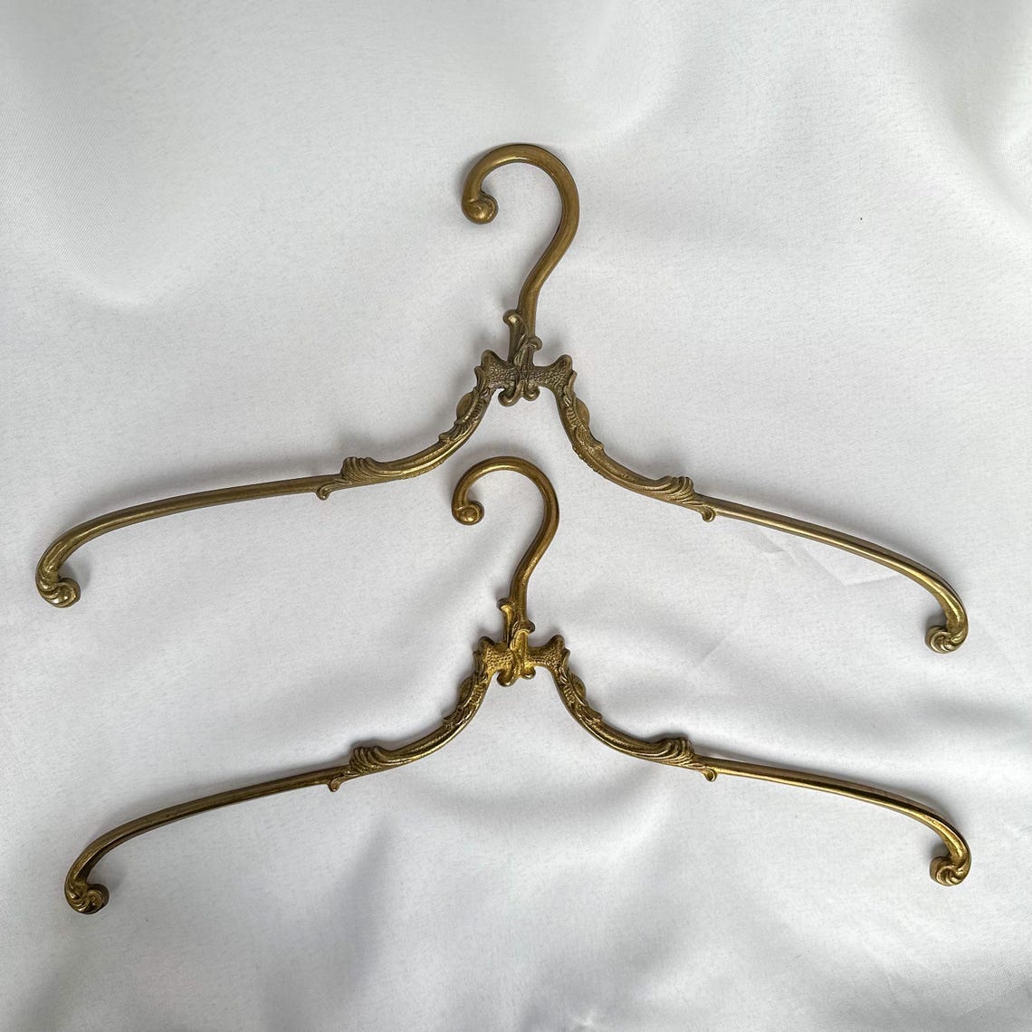Vintage French Brass Hangers, Rococo Revival Style, Antique Clothing ...