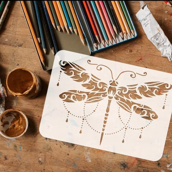 Dragonfly Stencil - Etsy