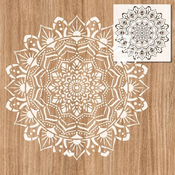 Enchanting Whirlwind - Mandala Stencil for Elegant Creations