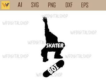 Skater Boi SVG: Skateboarding Shirt Design (Digital Download)