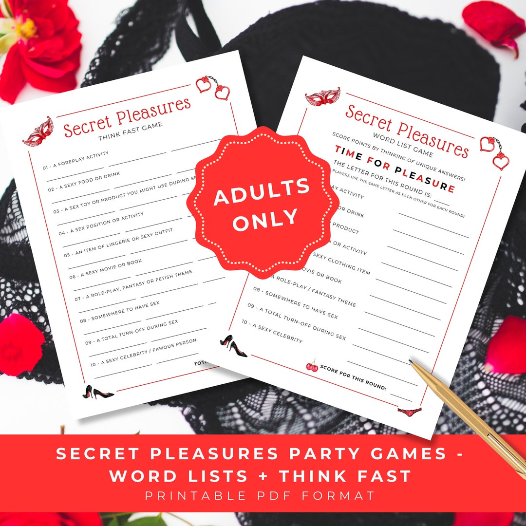 Sexy Party Games for Adults, Printable Game for Bachelorette Parties, Hen Night Activity ...