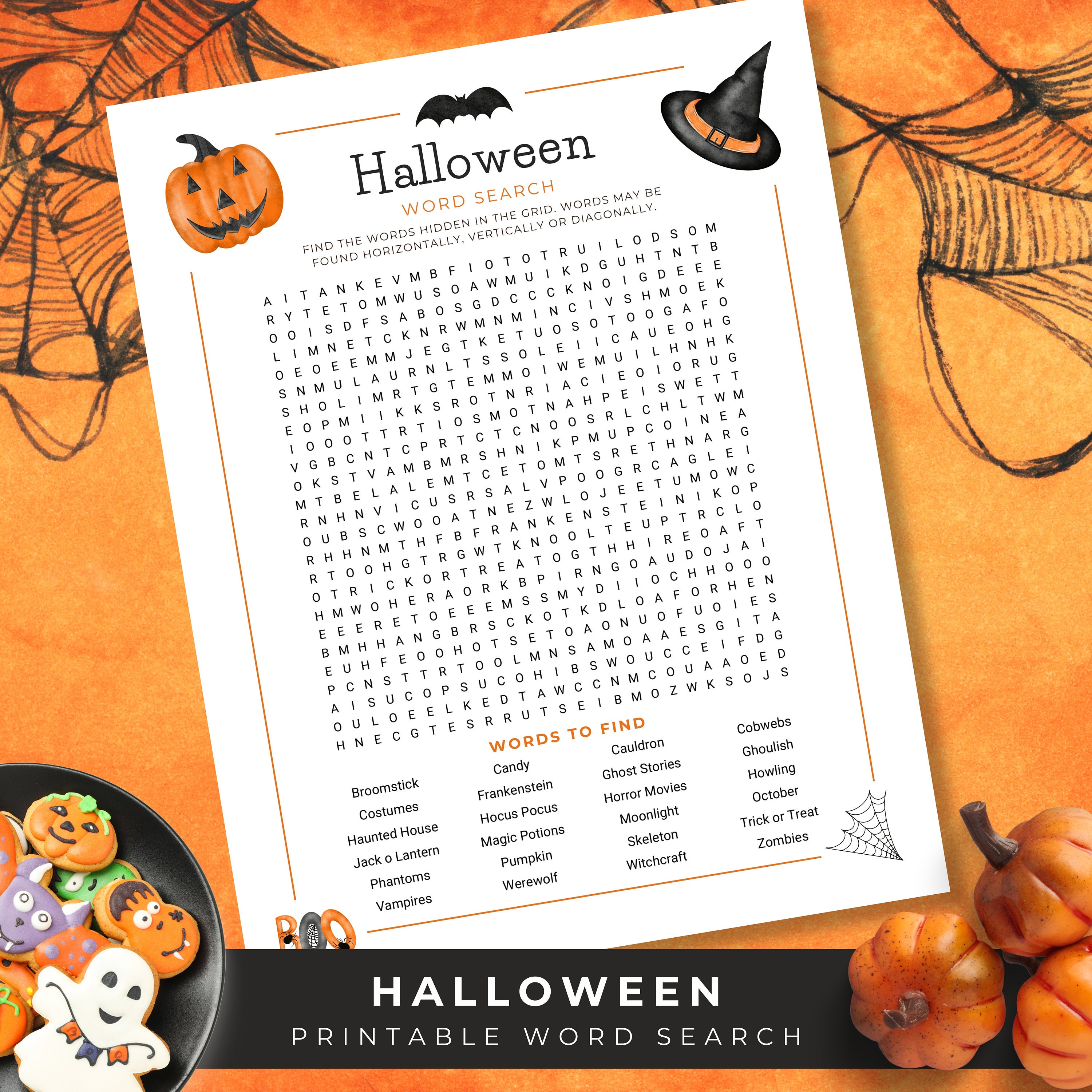 Halloween Party Game, Halloween Activity for Adults, Trick or Treat