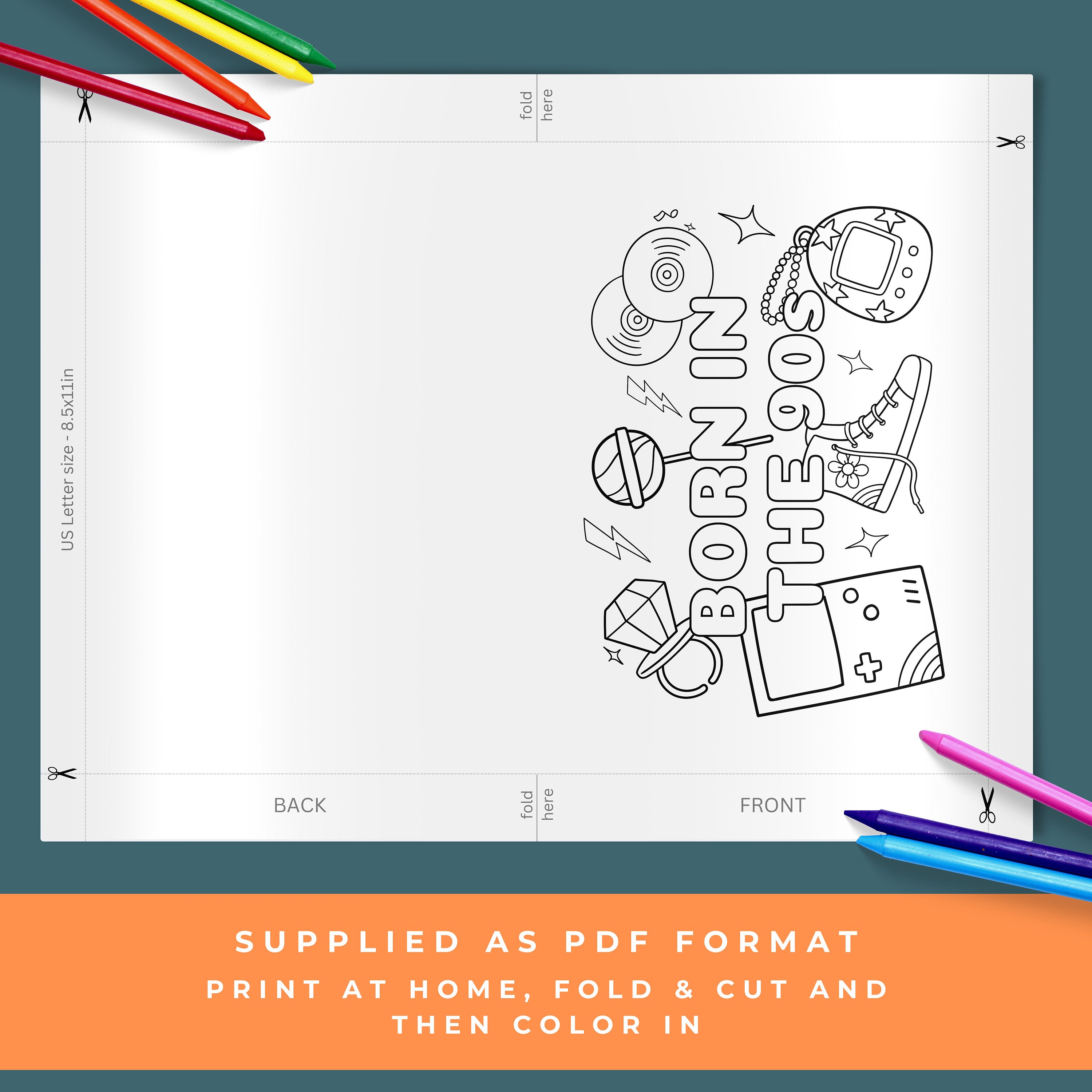 Back to the 90s Printable, Born in the 90s, 30th Birthday Card 1994 ...