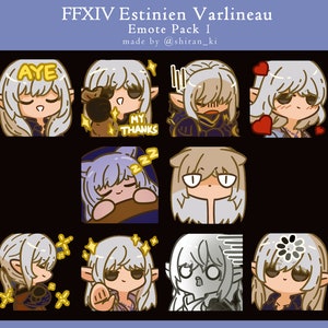 Final Fantasy XIV Estinien Emotes Pack I Set - Etsy