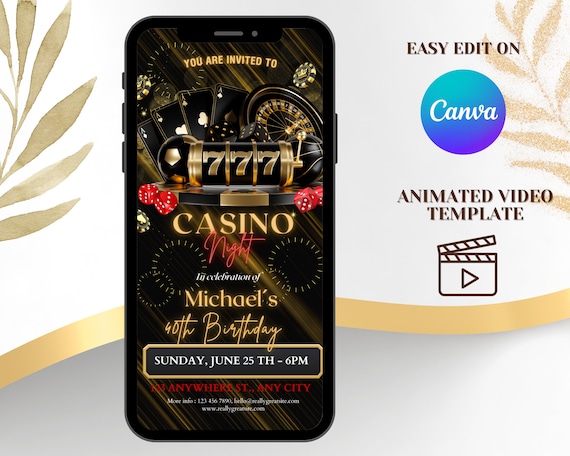 Interface du casino night en ligne montrant des jeux et des bonus