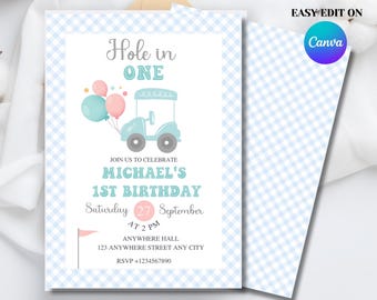 Golf birthday invitation, Editable Golf Birthday Party. Let's Par tee Birthday Invitation Template, Sports Birthday, Golf Par-Tee Invite