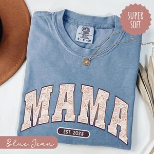Comfort Colors Leopard Mama Shirt, Mothers Day Gift, Mom Shirt, Retro Mama Shirt, Vintage Mama Tee, Mama Shirt, Leopard Mama T-Shirt