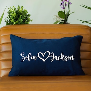 Custom Couple Pillows, Personalized Wedding Gifts, Wedding Pillow Covers, Engagement Gift, Gift For Couple, Couple Pillow, Couple Names Gift