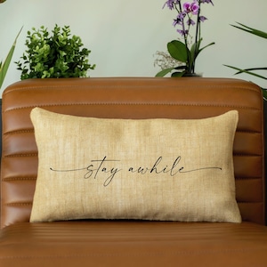 Burlap outdoor pillows online