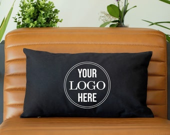 Company Logo Pillow, Personalized Logo Pillow, Office Pillow, Custom Logo Cushion, Logo Throw Cover, Office Decor, New Office Gift