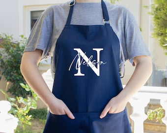 Personalized Apron, Name Apron, Custom Apron, Cooking Apron, Baking Apron, Personalized Apron For Women, Men Apron, Apron With Pockets