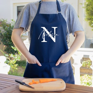 Personalized Apron, Name Apron, Custom Apron, Cooking Apron, Baking Apron, Personalized Apron For Women, Men Apron, Apron With Pockets