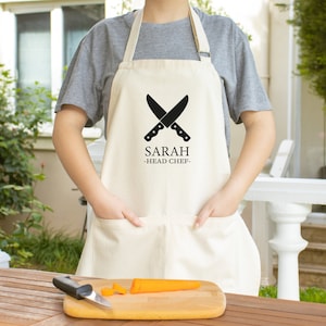 Custom Apron, Personalized Apron, Custom Name Apron, Chef Apron, Kitchen Apron, Cooking Apron, Baking Apron, Personalized Apron For Women