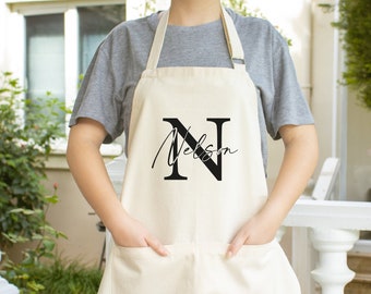 Personalized Apron, Custom Name Apron, Name Apron, Chef Apron, Custom BBQ Apron, Grill Apron, Men Apron, Women Apron, Cooking Apron