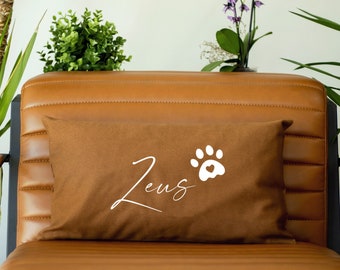 Pet Name Pillow, Personalized Pet Pillow, Custom Pet Pillow, Personalized Pet Cushion, Custom Pillow, Pet Throw Cover, Decorative Pillowcase