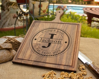 Personalized Cutting Board, Couple Cutting Board, Personalized Charcuterie Board, Custom Cutting Board, Custom Cheese Board, Engagement Gift