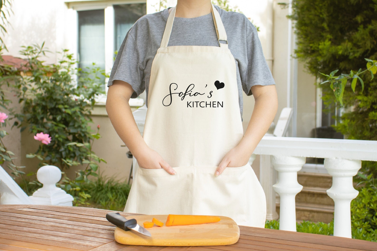 1. Personalized Name Apron
