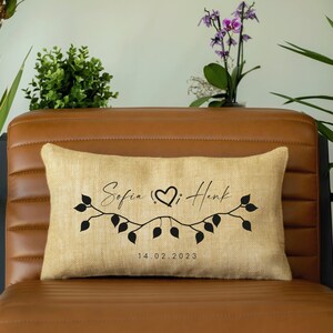 Cuscino personalizzato, cuscino personalizzato per coppia, cuscino con nome per coppia, cuscino con nome per coppia, federe personalizzate, regalo per coppia, regalo di nozze