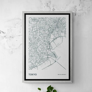 Tokyo Map Poster, Tokyo Map Print, Tokyo City, Fashion wall art, Tokyo, Black and White Map, Tokyo  Map, Wall Art
