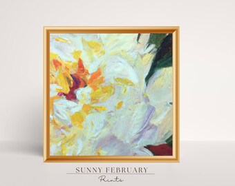 デジタルアート / 即時ダウンロード / 印刷可能な壁アート / デジタルダウンロード / スクエアアートプリント / ファインアートプリント / ホームデコレーション / フラワーアート