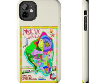 Map of Mackinac Island Phone Case